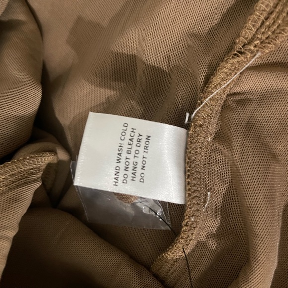 NWT Vici Celeste Ribbed Cutout Strapless Midi Dress in Mocha L Sexy Chic Fashion - Picture 15 of 15